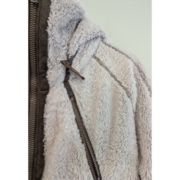 Kuhl Flight Jacket In Stone Sherpa Fleece Size Large - Picture 3 of 7